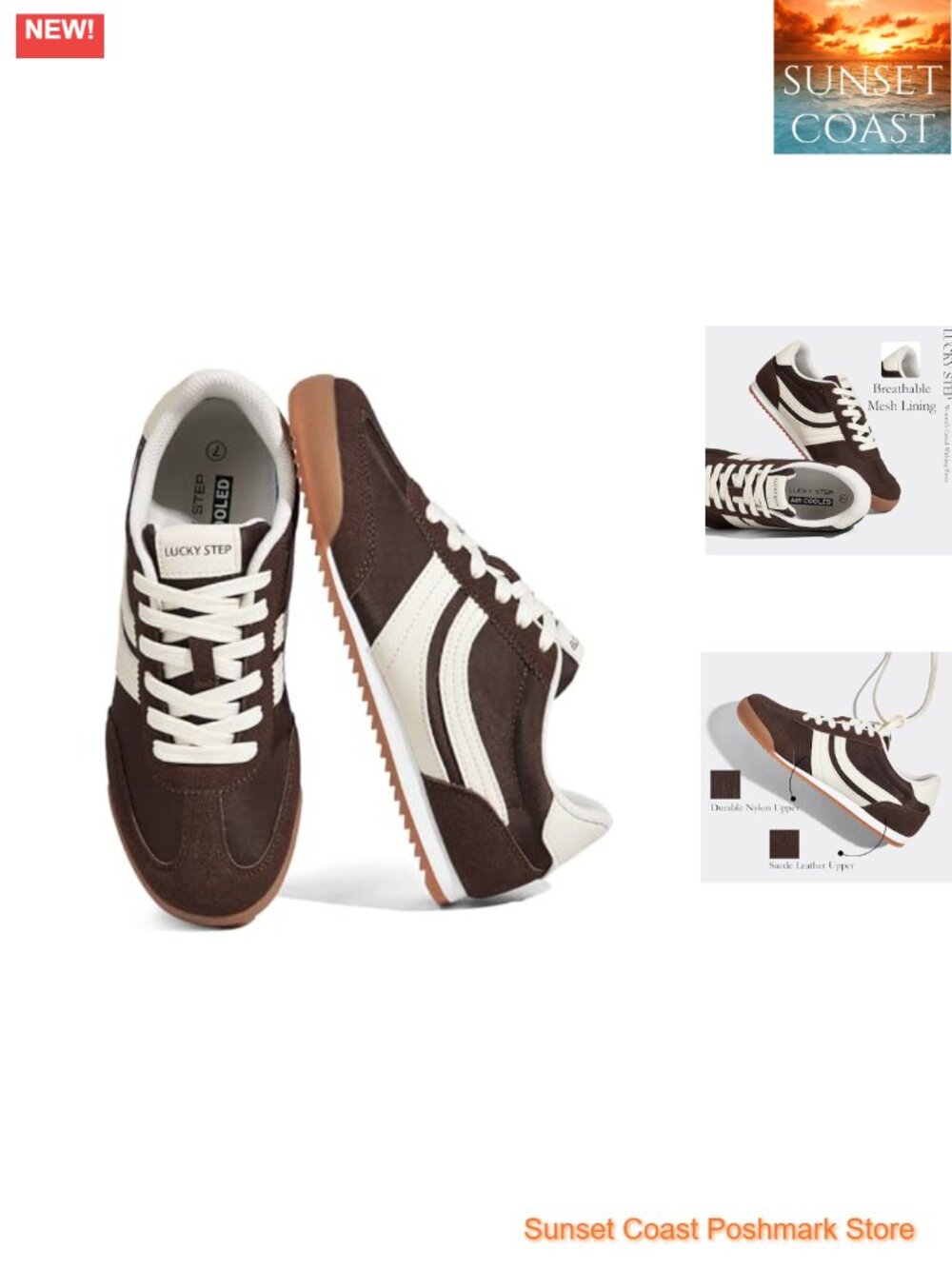 Women's Retro Fashion Sneakers Nylon Suede Lightweight Lace-Up Casual